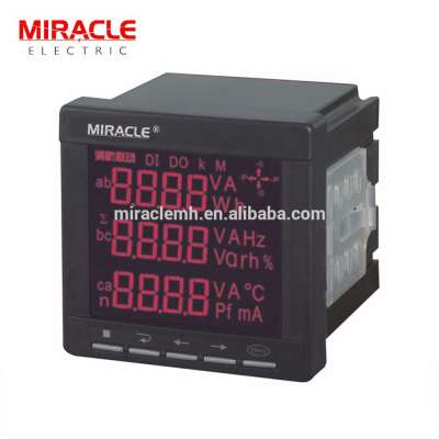 Single Phase Panel Mounted LCD Display Digital Electric Power Meter