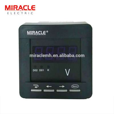 Single Phase Panel Mounted LCD Display Electric Voltmeter Digital Panel Meter